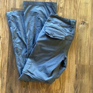 prAna charcoal gray convertible hiking pants